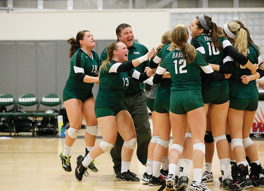 Babson Womens Volleyball Team