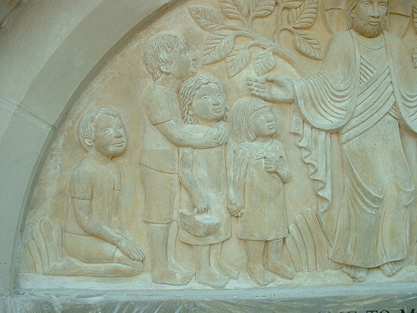 Jesus and the Little Children (Detail)