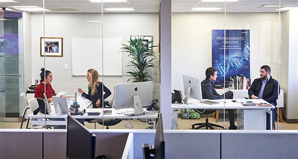 In Celtra's Boston location, Maja and Miha Mikek have adjoining offices.