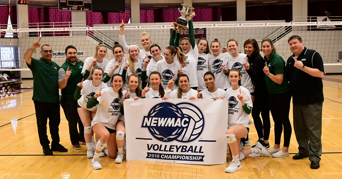 babson volleyball newmac champions