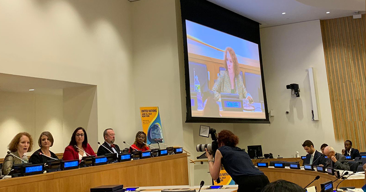 Donna Kelley at the United Nations