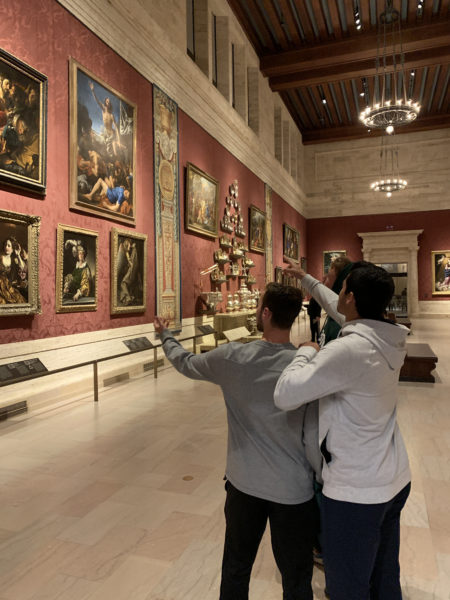 Students at the Museum of Fine Arts