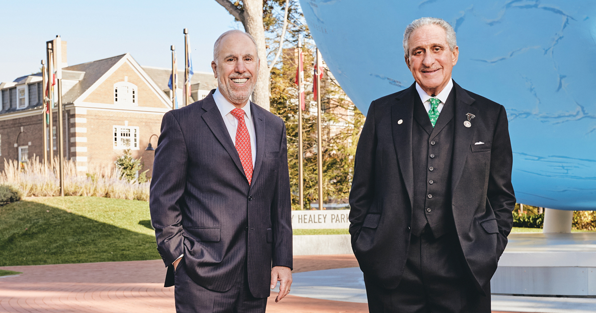 Stephen Spinelli Jr. MBA’92, PhD and Arthur M. Blank ’63, H’98
