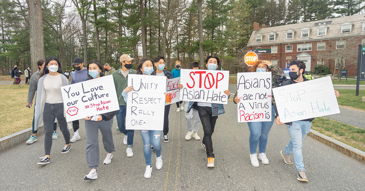 In #StopAsianHate Demonstration, Babson Students Take Action on Escalating Issue