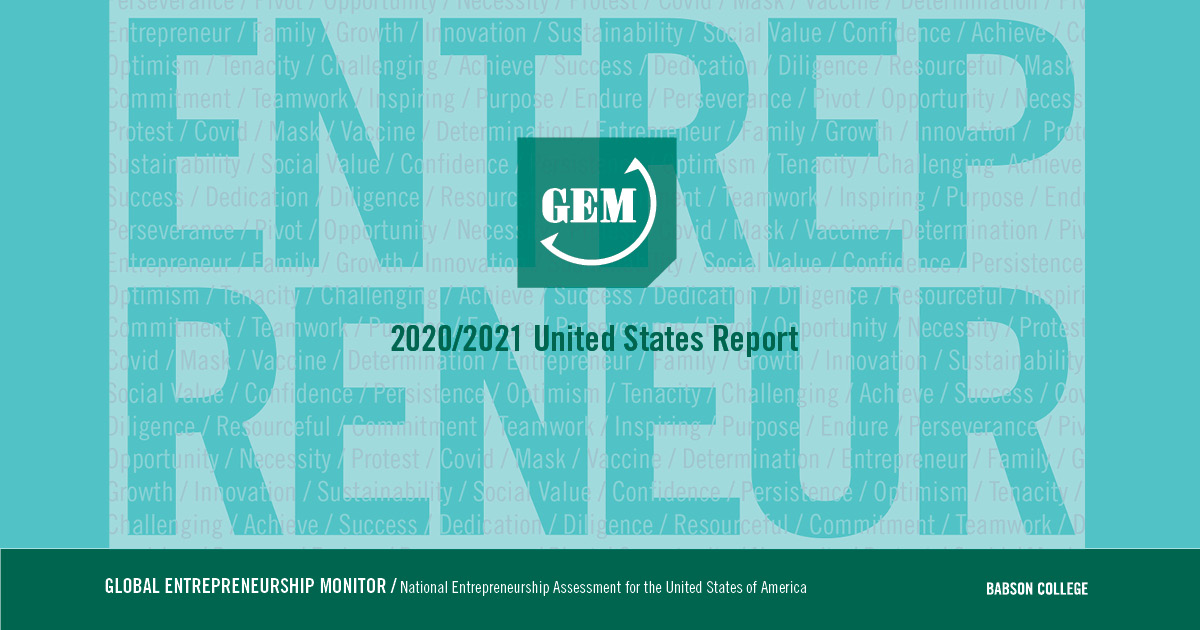Cover of the GEM 2020/2021 U.S. report