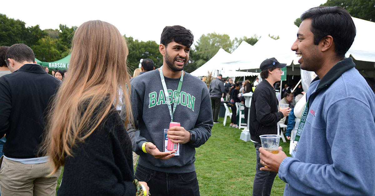 Community members at Back to Babson on Saturday, October 1, 2022.