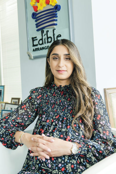 Somia Farid Silber poses for a photo at the Edible headquarters