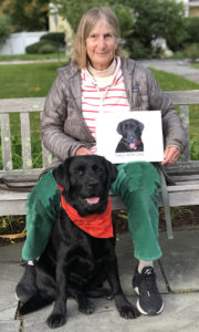 Katherine L. “Gig” Babson Jr. holds the book in a portrait with Pippi