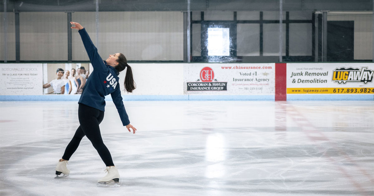 A Day in the Life of a Babson Ice Skater