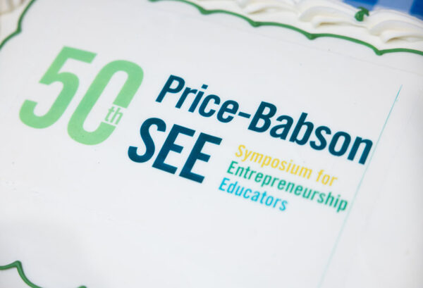 Cake celebrating the 50th cohort of Price-Babson SEE