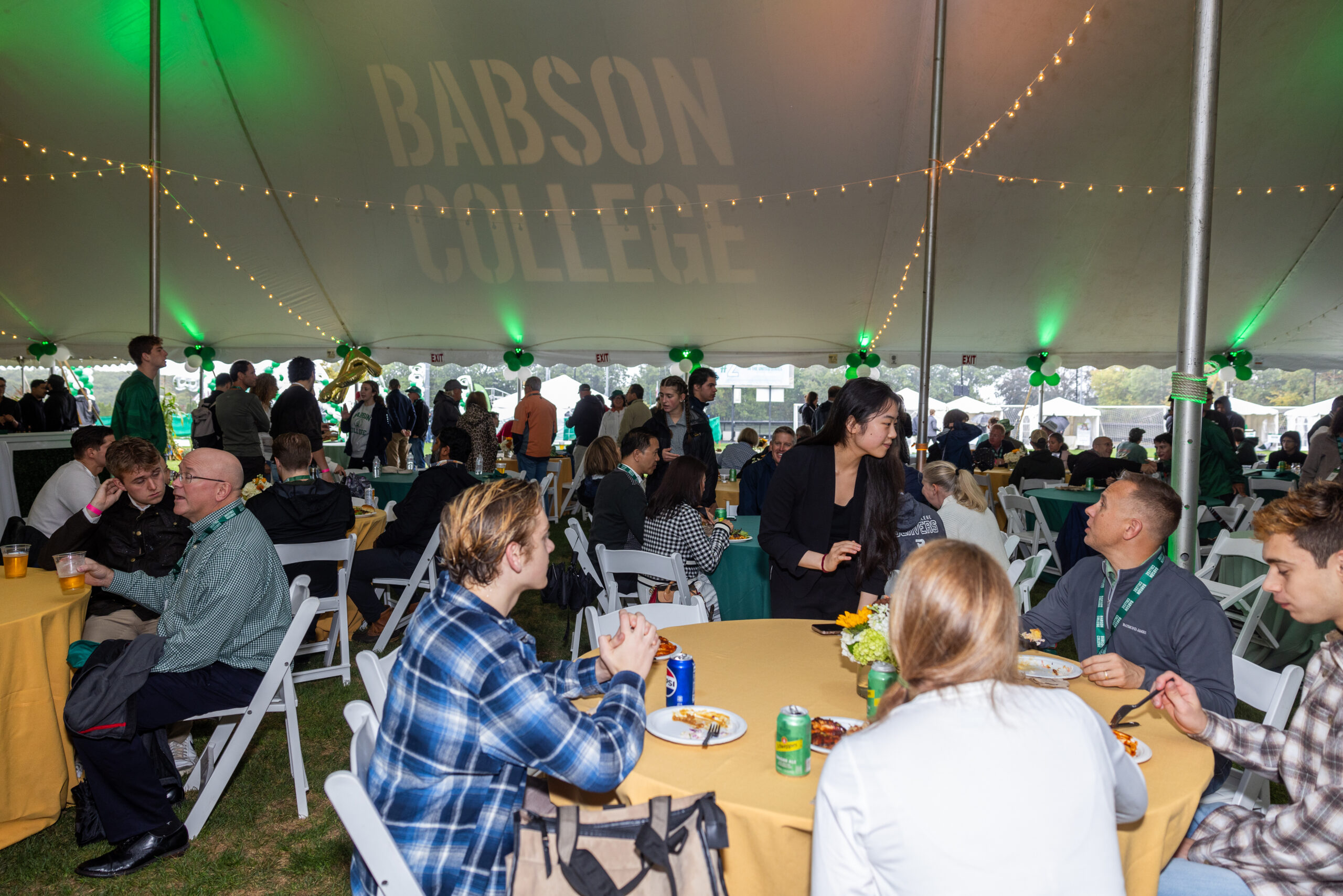 Under the Tent at Back to Babson