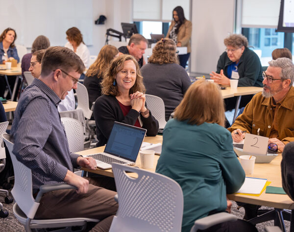 English professors and writing instructors from more than 30 higher education institutions attended the symposium. (Photo: Nic Czarnecki)