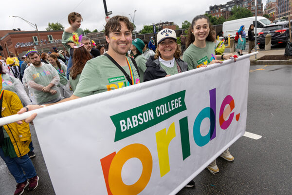Babson at the Boston Pride Parade