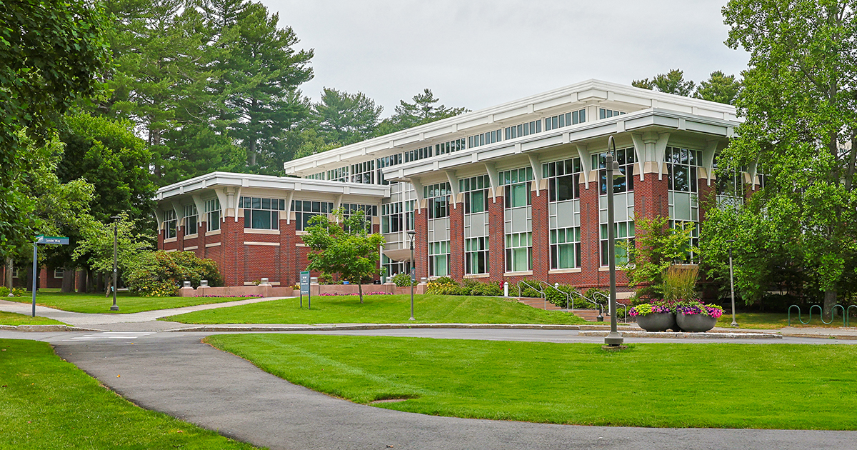 Exterior Hall of the F.W. Olin Graduate School of Business at Babson