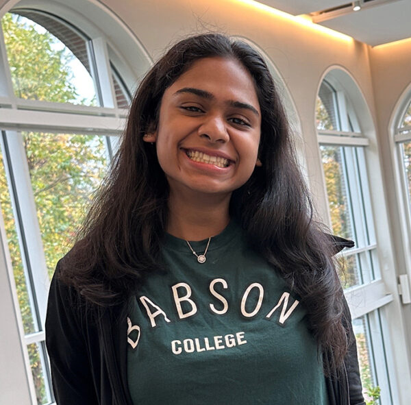 Babson student Dhruvi Gari '27. 