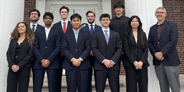 The Fed Challenge team poses for a group photo