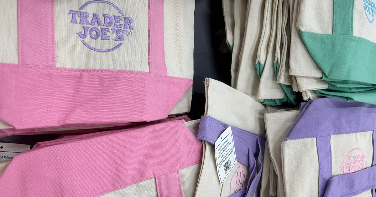 Canvas Trader Joe's tote bags