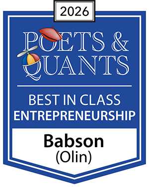 Poets & Quants badge for Best in Class Entrepreneurship