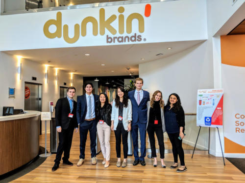 In spring 2019, this MCFE team worked with Dunkin' Brands.