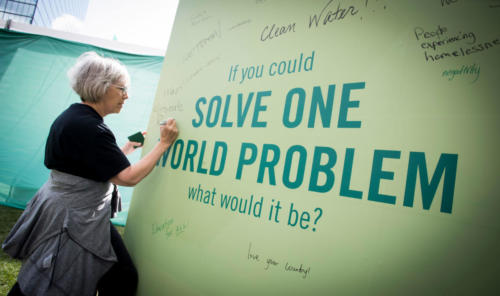 If you could solve one world problem, what would it be?