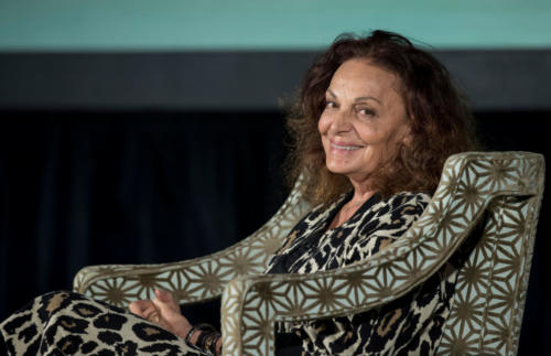 Fashion icon Diane von Furstenberg, Babson's first woman inductee in the Academy of Distinguished Entrepreneurs®