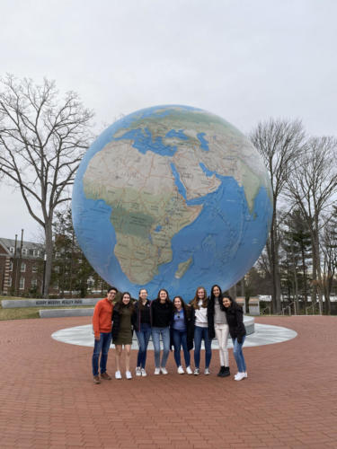 From Maria Blanco '20 with members of her class, from left to right: Julian Parra, Maria, Michelle Buslov, Carly Lugus, Bessie Shiroki, Cayla Murphy, Disha Sethi, Kelsey Erstein