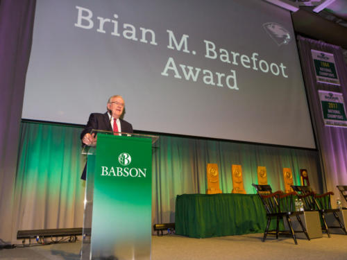Brian Barefoot '66, H '09, MP '01 at the Athletics Hall of Fame - Celebration of Champions