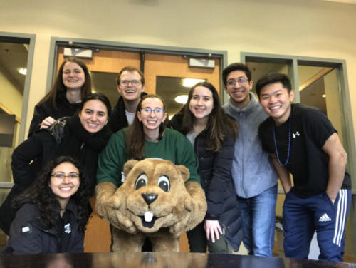 From Michelle Buslov '20 with "Babson friends: Kelsey Erstein, Carly Lugus, Maria Blanco, Julian Parra, Johnny Bui, Kirstmary Vite"