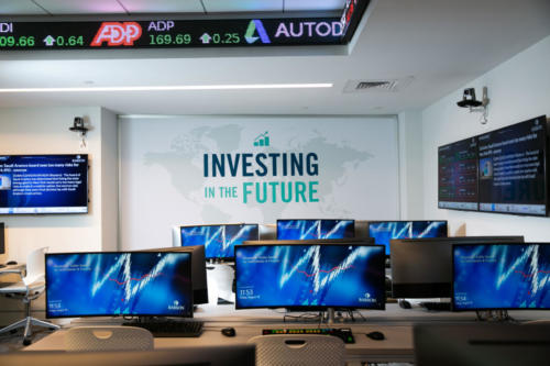 The Finance Lab opens at Stephen D. Cutler Center for Investments and Finance. 
