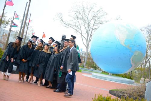 Babson College's Miami cohort poses for a photo following commencement.