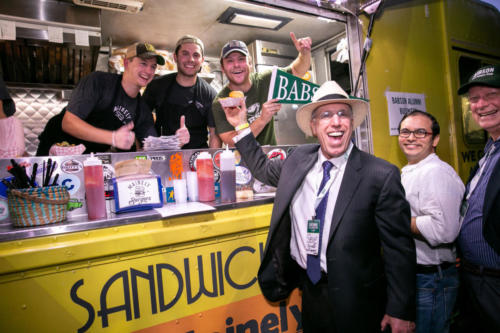 President President Stephen Spinelli Jr. MBA’92, PhD with alumni business, Mainely Burgers: Back to Babson