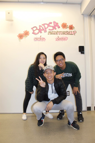 Jinna Oh'20 with friends "Brian Tjoajadi and Shaun Alexander Tan"